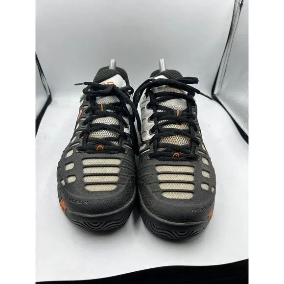 Head Speed Pro II Men's‎ Shoes Size 8 Lite Indoor Tennis Black/White/Orange