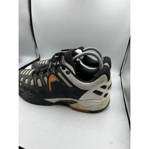 Head Speed Pro II Men's‎ Shoes Size 8 Lite Indoor Tennis Black/White/Orange