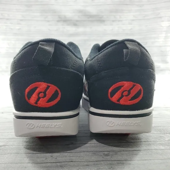 HEELYS Skateboard Roller Shoes Size‎ 3 Black Flames