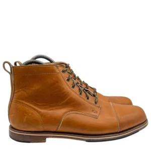 Helm Boots Men Size 13D Muller in Teak Lace Up Texan Made In USA