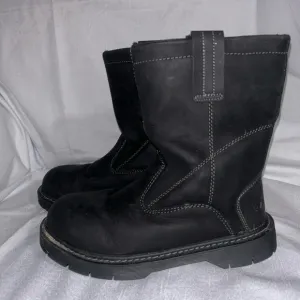 HERMAN SURVIVORS - EUC - Black Theo Pull-On Steel Toe Work Boots -men’s 7