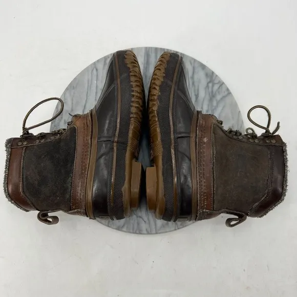 HH Brown Duck Boots Mens 7 Brown Insulated Waterproof Thinsulate Steel Shank