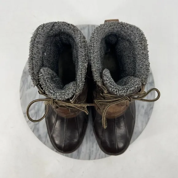 HH Brown Duck Boots Mens 7 Brown Insulated Waterproof Thinsulate Steel Shank