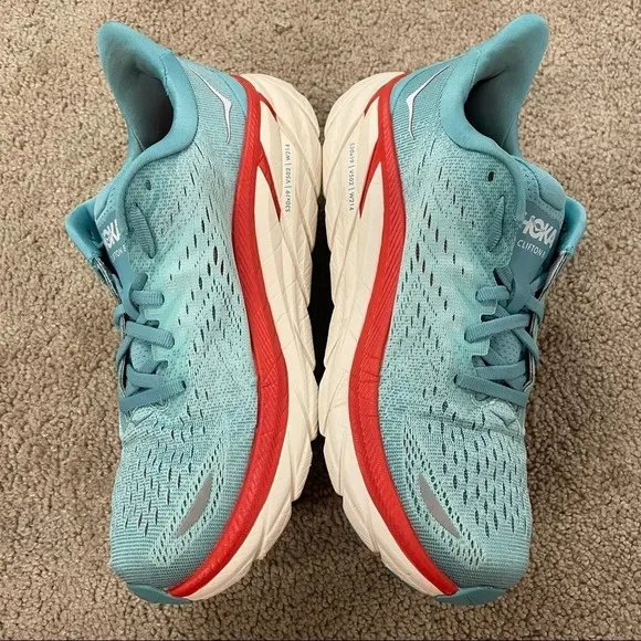 HOKA Clifton 8 Aquarelle Eggshell Blue