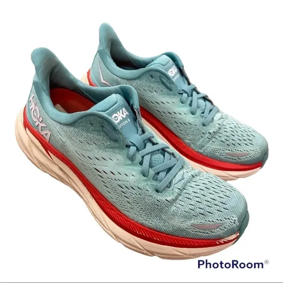 HOKA Clifton 8 Aquarelle Eggshell Blue