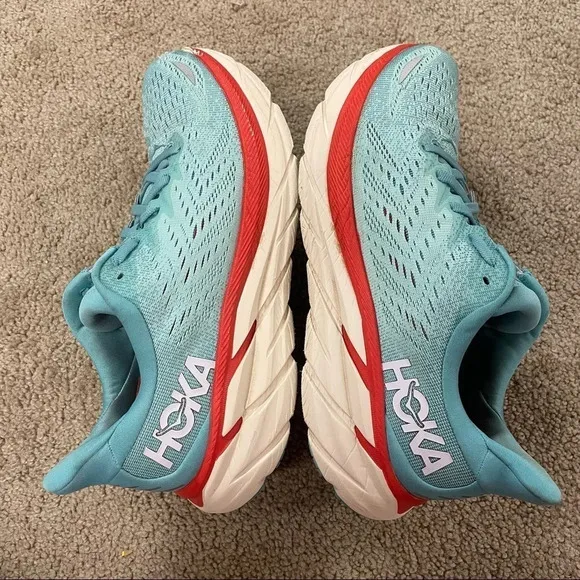 HOKA Clifton 8 Aquarelle Eggshell Blue
