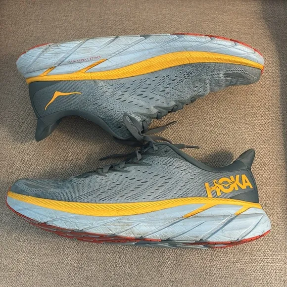 Hoka Men's Clifton 8 Goblin Blue/ Spring Running Shoes Sneakers Men’s size 13