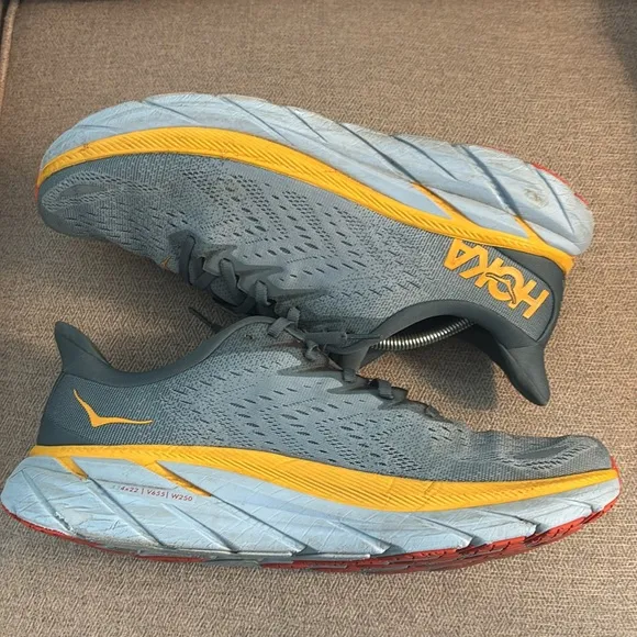 Hoka Men's Clifton 8 Goblin Blue/ Spring Running Shoes Sneakers Men’s size 13