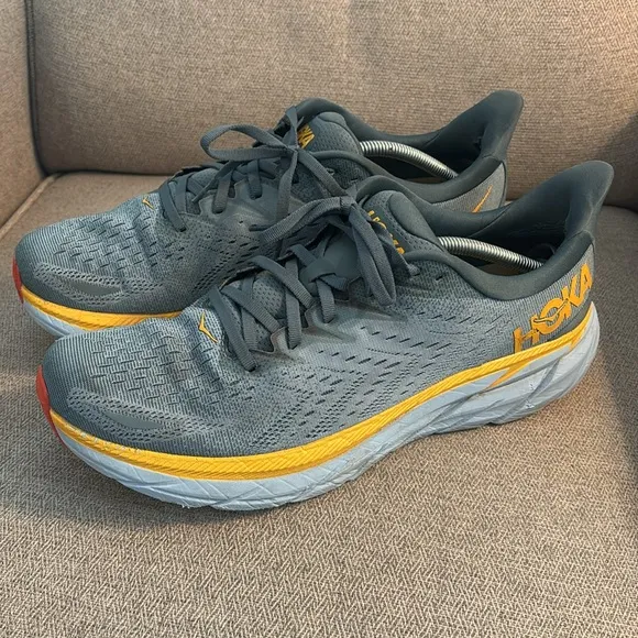 Hoka Men's Clifton 8 Goblin Blue/ Spring Running Shoes Sneakers Men’s size 13