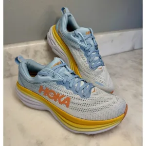 Hoka One One Bondi 8 Women’s Running Shoes Size 10.5– Summer Song/Country Air