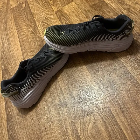 Hoka One One M Rincon 2 Running Shoes Men 11.5 Green White Navy Blue 1110514