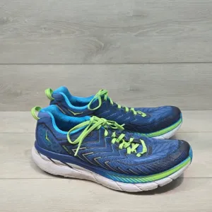 Hoka One One Men's Clifton 4 Blue Athletic Shoes Sneakers Sz 10.5
