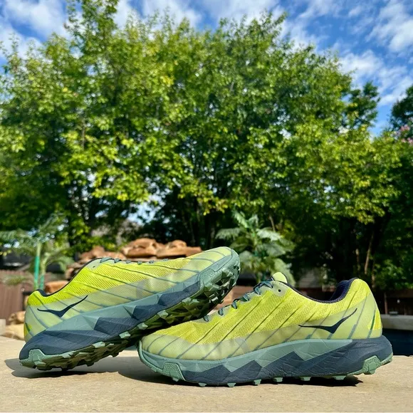 Hoka One One Torrent Trail/Running Shoe Sharp Green/Chinos Green - Size 11 Men’s