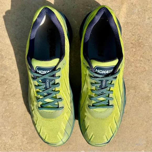 Hoka One One Torrent Trail/Running Shoe Sharp Green/Chinos Green - Size 11 Men’s