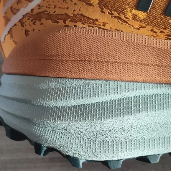 Hoka Orange and Gray Athletic Shoes for Running