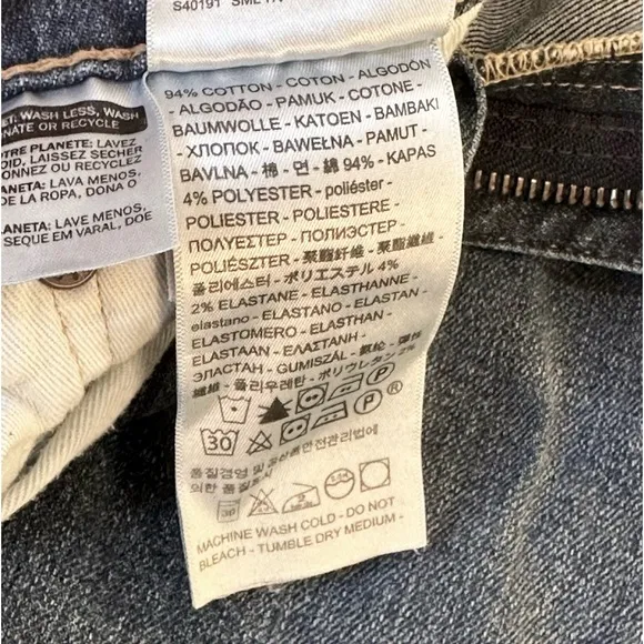 🌟HP🌟Levi’s Premium 510 Skinny Medium Blue Denim Jeans 30 x 32 Sustainably Made