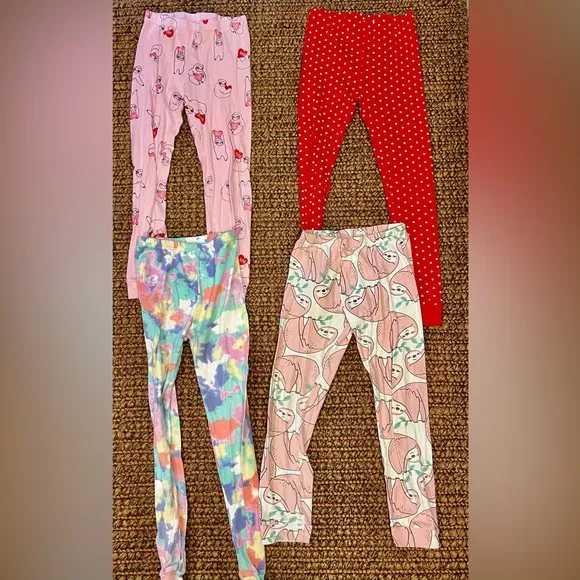 HUGE Lot of Girls Pajamas Carters Vaenait Sloths Hearts Unicorns Tie Dye 8/10/12