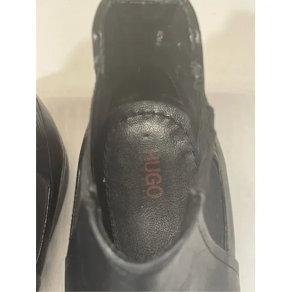Hugo‎ Boss Chelsea Boots Men Size 7 Black Leather