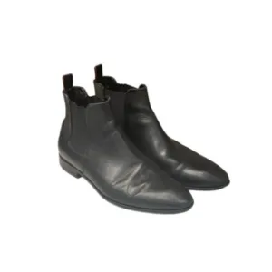 Hugo‎ Boss Chelsea Boots Men Size 7 Black Leather