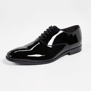 Hugo Boss Highline patent Oxford lace up men’s shoes size 7.5