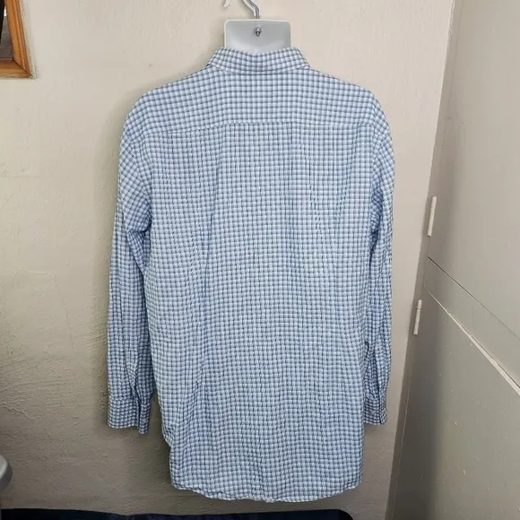 Hugo Boss Sharp Fit Long Sleeve Button Down Shirt Men Size 17