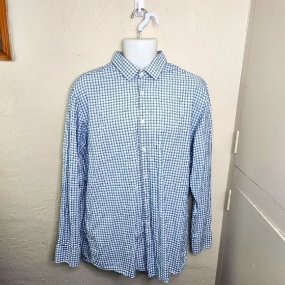 Hugo Boss Sharp Fit Long Sleeve Button Down Shirt Men Size 17