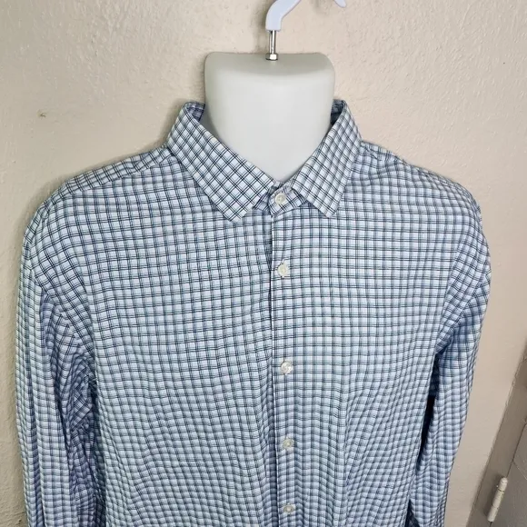 Hugo Boss Sharp Fit Long Sleeve Button Down Shirt Men Size 17