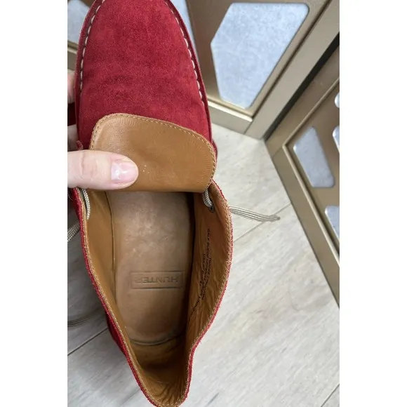 Hunter Twickenham suede leather shoes Men 8 Women 9.5 Eu 41 Ankle chukka Boots