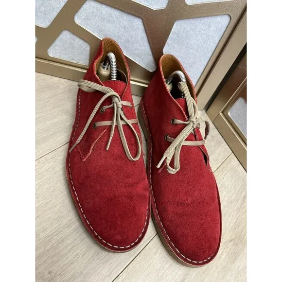 Hunter Twickenham suede leather shoes Men 8 Women 9.5 Eu 41 Ankle chukka Boots