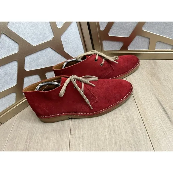 Hunter Twickenham suede leather shoes Men 8 Women 9.5 Eu 41 Ankle chukka Boots
