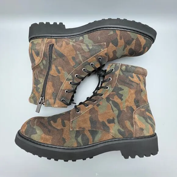 Inc International Concepts Wilder 42101 Leather Upper Camo Boots Mens 13M