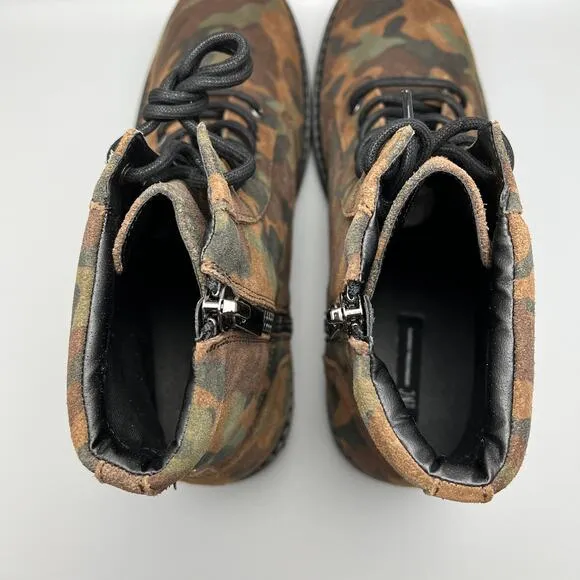 Inc International Concepts Wilder 42101 Leather Upper Camo Boots Mens 13M