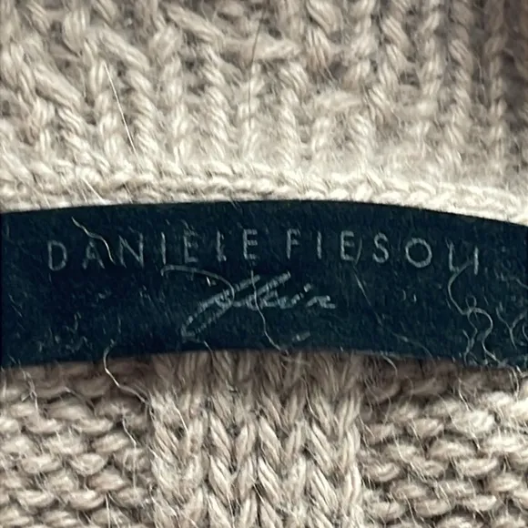 Italian pure baby alpaca long Cable Knit Cardigan NWT