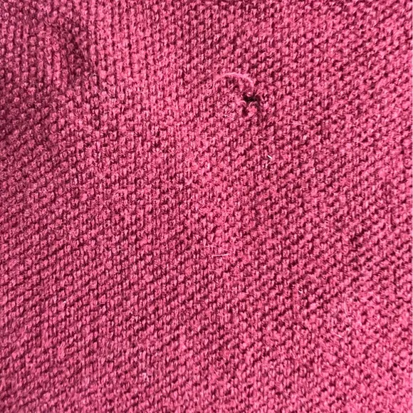 J CREW BURGUNDY LONG SLEEVE CASHMERE BLEND CREWNECK SWEATER SIZE MEDIUM