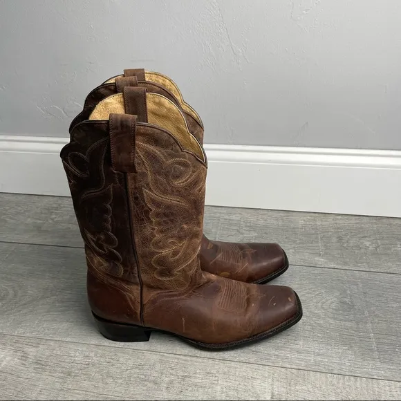 J.B. Dillon Genuine Goat Cowboy Boots Size 12B JBW2304