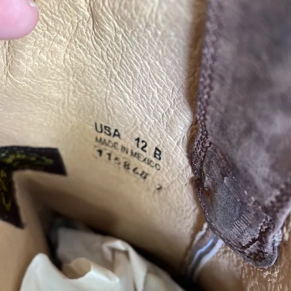 J.B. Dillon Genuine Goat Cowboy Boots Size 12B JBW2304