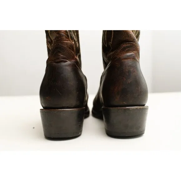 JB Dillon Goat Leather Western Brown Boots JBM3205 Men’s 8.5 D Cowboy Handmade