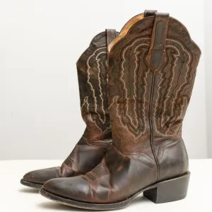 JB Dillon Goat Leather Western Brown Boots JBM3205 Men’s 8.5 D Cowboy Handmade