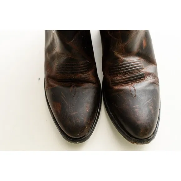 JB Dillon Goat Leather Western Brown Boots JBM3205 Men’s 8.5 D Cowboy Handmade