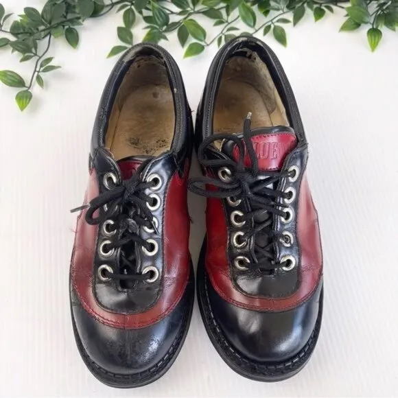 JOHN FLUEVOG 7TH HEAVEN FLAME FLAMING DERBY LACE-UP