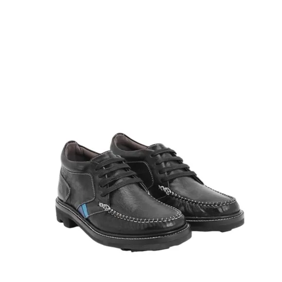 John Fluevog Angels High Point Black Moccasin Stitched Chukka‎ Shoes Size 10