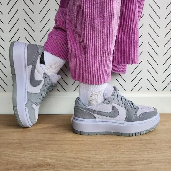 🤩Jordan 1 Elevate Low Women Shoes Sz 9.5 Stealth DH7004-005 Platform lavender