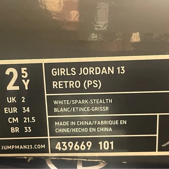 Jordan 13s White-Stealth