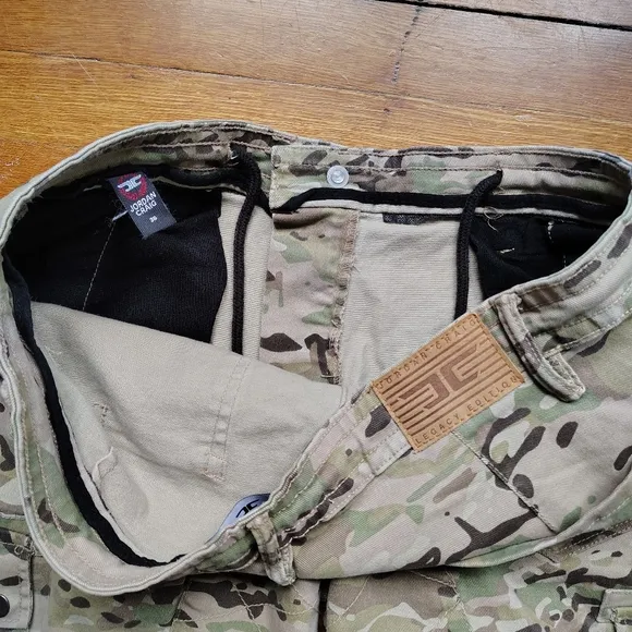 Jordan Craig Sean Stacked Jeans Camo Cargo Pants 36 Flare Mens Long Flared Pant