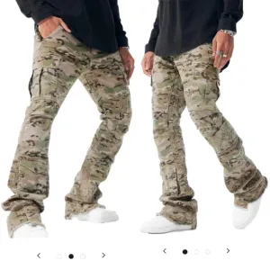 Jordan Craig Sean Stacked Jeans Camo Cargo Pants 36 Flare Mens Long Flared Pant