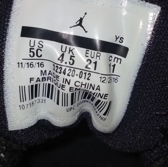 Jordan kids bundle size 5c