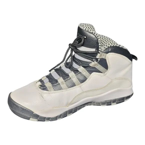 Jordan Retro 10 Steel 2013 Sz 6Y White Black Grey OG 310806-103 Wmns 7.5 SB11