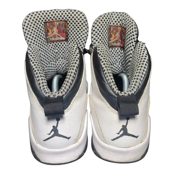 Jordan Retro 10 Steel 2013 Sz 6Y White Black Grey OG 310806-103 Wmns 7.5 SB11