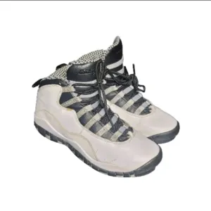 Jordan Retro 10 Steel 2013 Sz 6Y White Black Grey OG 310806-103 Wmns 7.5 SB11