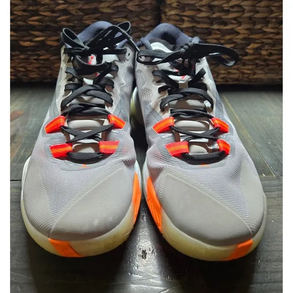 Jordan Zion 1 Basketball Shoes Performance Athletic Sneakers Gray Orange Size 12